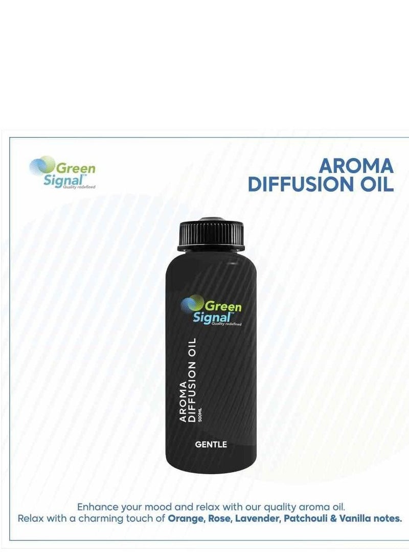 Green Signal Diffuser Aroma Oil – 500ml – Premium Gentle Fragrance Oil – Soft & Long-Lasting Scent – Compatible with All Diffuser Machines  - Image 2