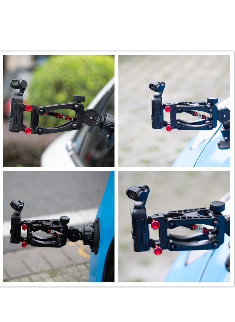 Suction Cup Car Mount for DJI Osmo Pocket 3 Stabilizer Car Mount Stabilizer Z-Axis Shock Absorber Compatible with for DJI Osmo Pocket Camera Accessories Car Mount (Black) - Image 2