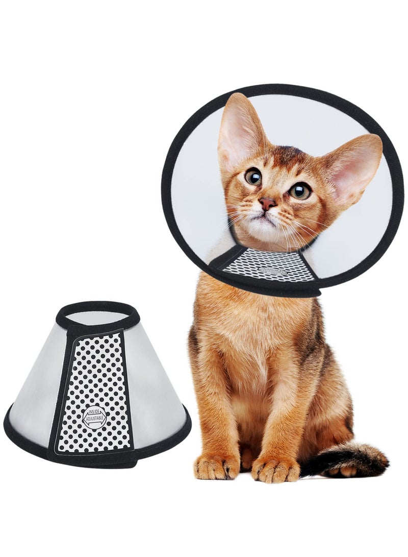 SYOSI Cat Cone, 8.1 inch Adjustable Elizabeth Care Collar Pet Dog Postoperative Anti-bite Anti-scratch Anti-licking Scratch Neck Ring Beauty Cover for Kitten Puppy Rabbit - Image 1