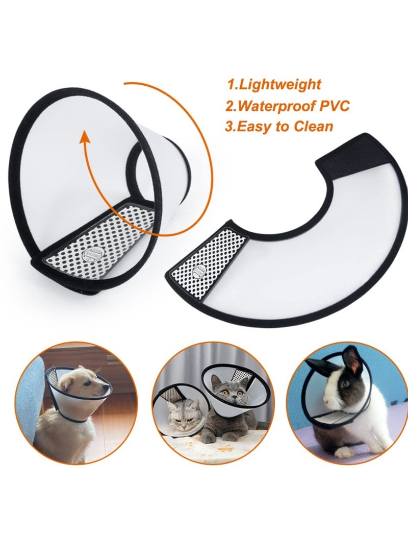 SYOSI Cat Cone, 8.1 inch Adjustable Elizabeth Care Collar Pet Dog Postoperative Anti-bite Anti-scratch Anti-licking Scratch Neck Ring Beauty Cover for Kitten Puppy Rabbit - Image 3