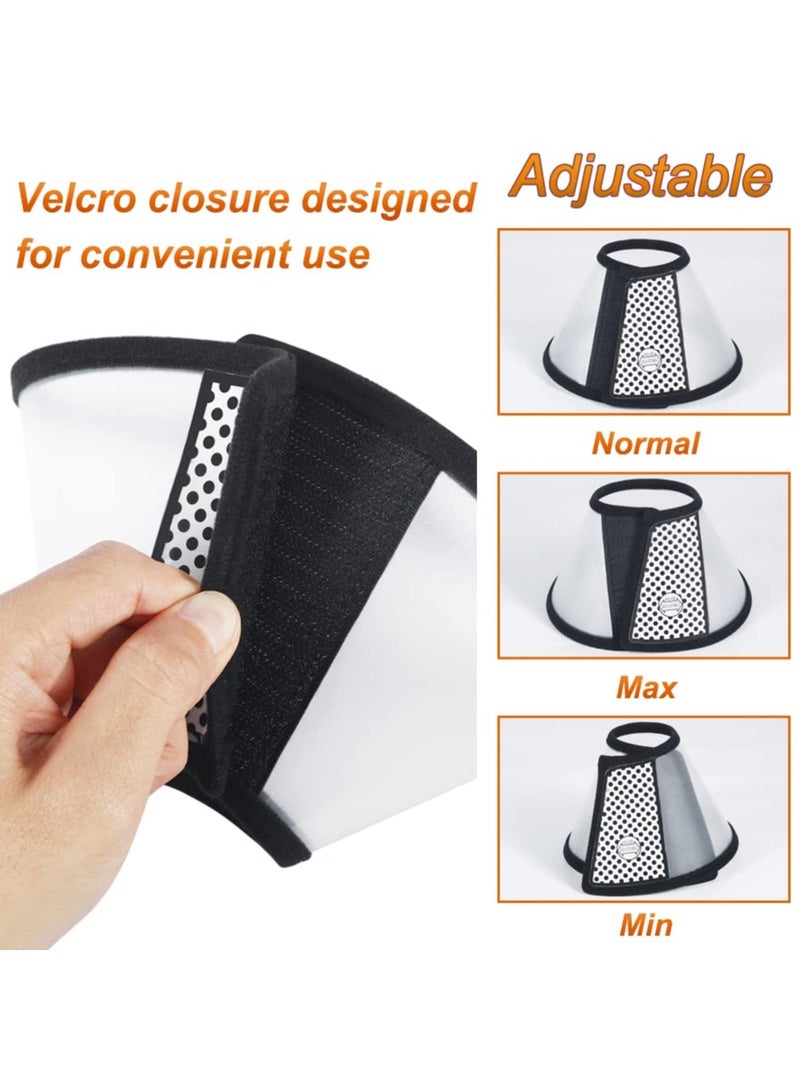 SYOSI Cat Cone, 8.1 inch Adjustable Elizabeth Care Collar Pet Dog Postoperative Anti-bite Anti-scratch Anti-licking Scratch Neck Ring Beauty Cover for Kitten Puppy Rabbit - Image 2