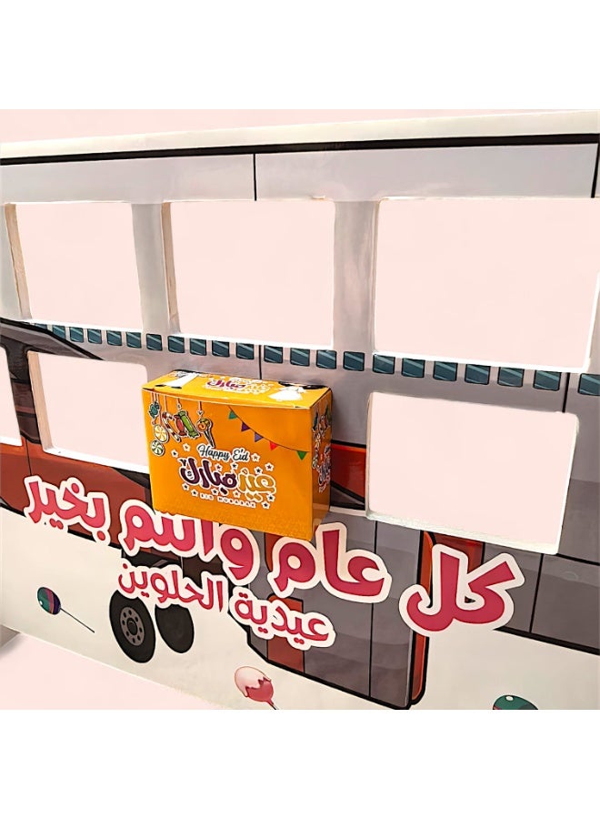 كريتر  حامل عرض هدايا العيد على شكل طائرة مع ١٢ علب توزيع هدايا– منظم هدايا العيد للأطفال - Image 4