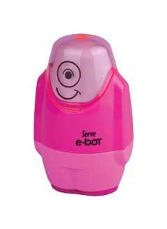 Serve E-Bot Pencil Sharpener-Eraser Pink 