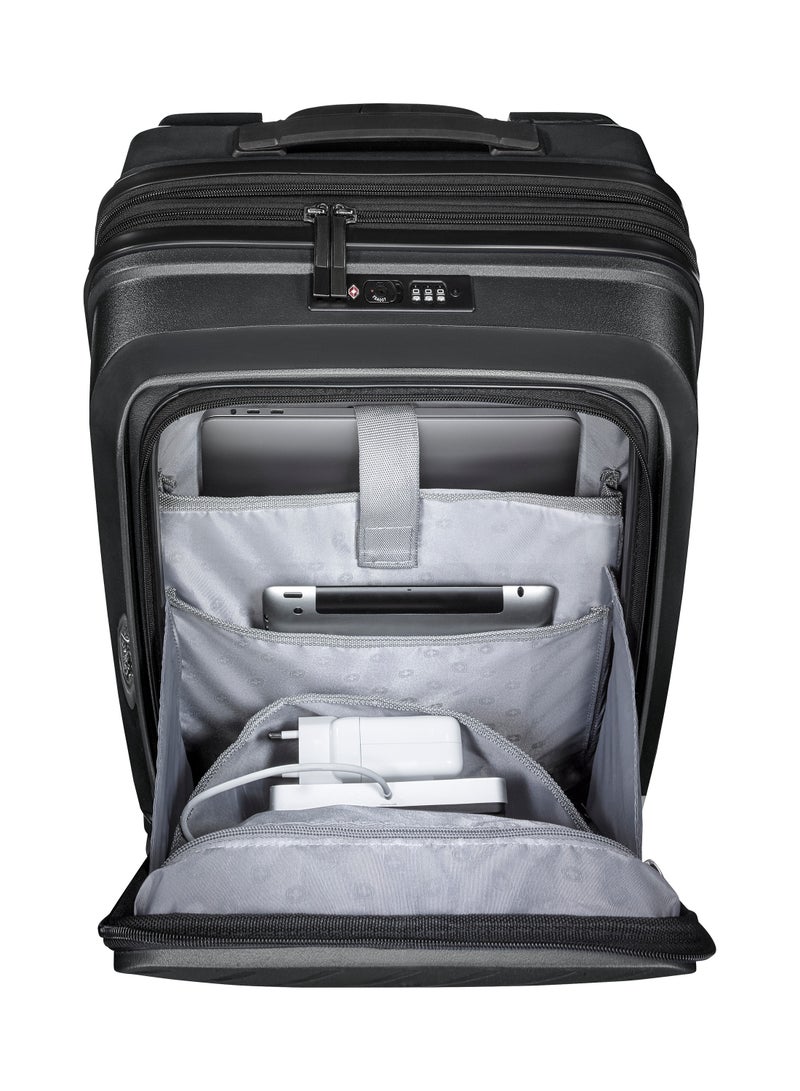 Wenger UltraLite Hardside Carry-On Expandable 55cm Cabin Luggage Trolley Black - 612372 - Image 3