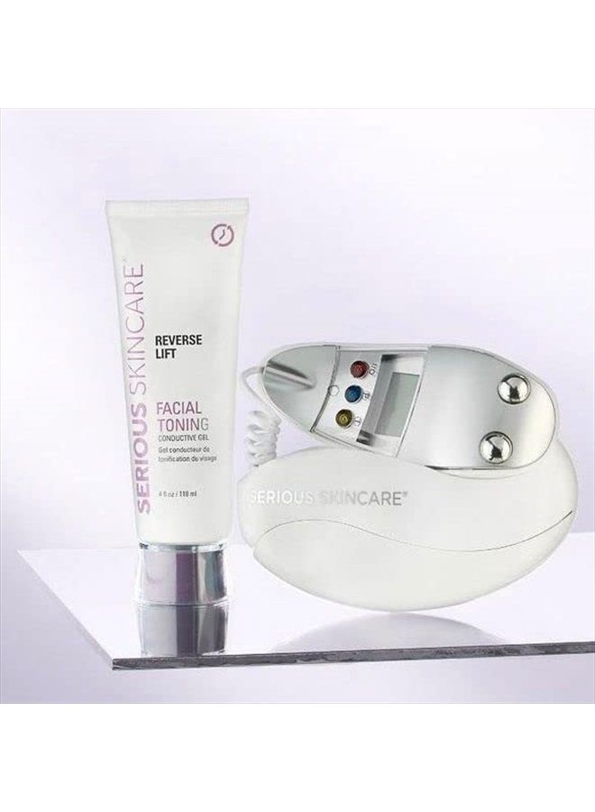 Serious Skincare جل توصيل شد الوجه العكسي - كولاجين قابل للذوبان - ينزلق بسهولة - جهاز شد الوجه المتوافق، نو فيس - 4 أونصات (1 عبوة) - Image 4