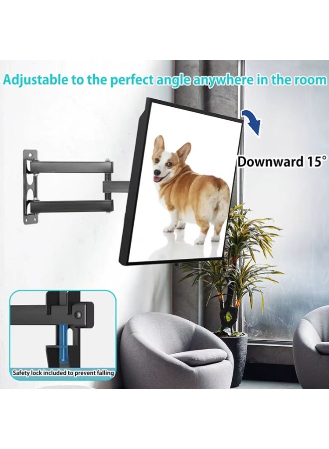 فيسيو حامل حائط متحرك للشاشات من فيسيو VBM2655 | مناسب لشاشات 26–55 بوصة | إمالة ±15° | دوران ±80° | ذراع ممتد 90–410 مم | VESA 400x400 مم | يتحمل حتى 35 كجم - Image 2