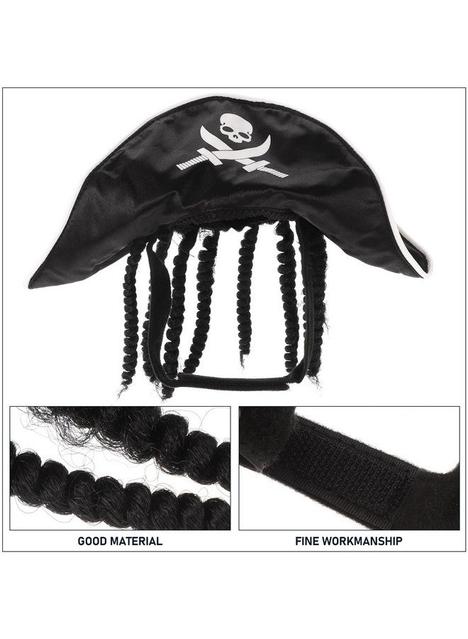 Amosfun Pet Pirate Hat Dog Cat Captain Cap Halloween Pirate Cosplay Costume Halloween Party Hat Dress Up Costume Accessories - Image 3