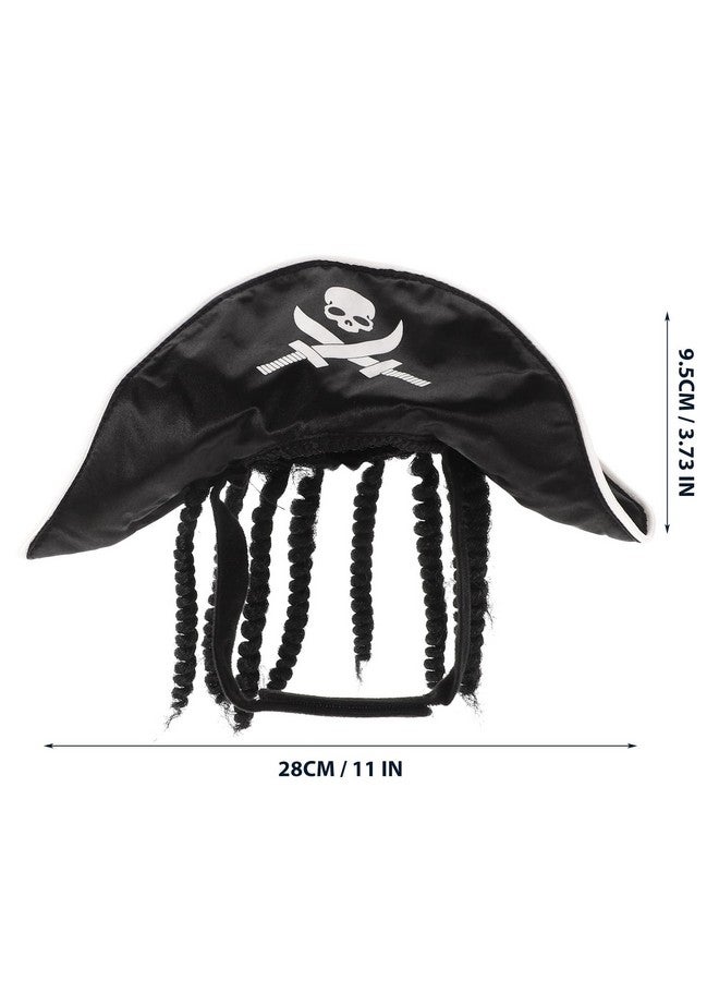 Amosfun Pet Pirate Hat Dog Cat Captain Cap Halloween Pirate Cosplay Costume Halloween Party Hat Dress Up Costume Accessories - Image 4