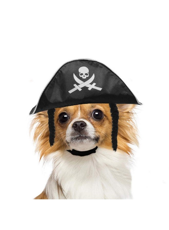 Amosfun Pet Pirate Hat Dog Cat Captain Cap Halloween Pirate Cosplay Costume Halloween Party Hat Dress Up Costume Accessories - Image 2