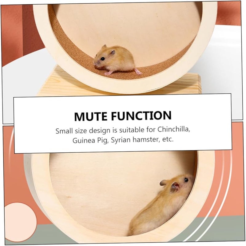 Silent Hamster Exercise Wheel Saucer Toy For Small Pets Guinea Pig Chinchilla - Image 5