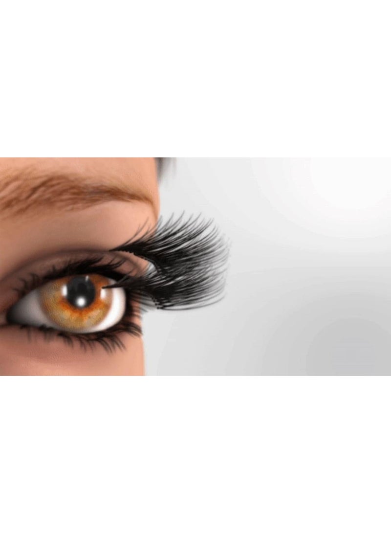 Magnetic eyelash set - natural and attractive look - glue-free and reusable - includes 3 pairs with applicator and storage case - Image 2