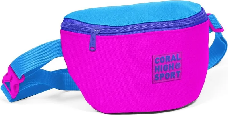 CORAL HIGH Sport Pink Blue Waist Bag 22617