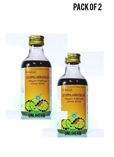 Kottakkal Ayyapala Keratailam 200ml Value Pack of 2