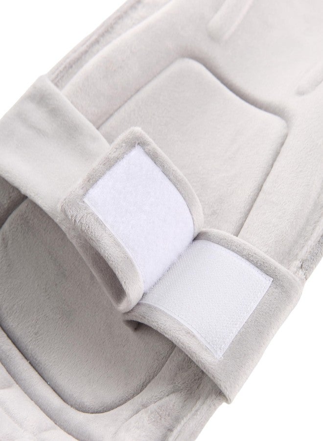 ComfyCarry 2 in 1 Feeding Pillow Velvet Fabric | Breastfeeding Pillow | Infant Carrier | New Born Carrier | Nursing Reclined Carrier (Gray) - Image 5
