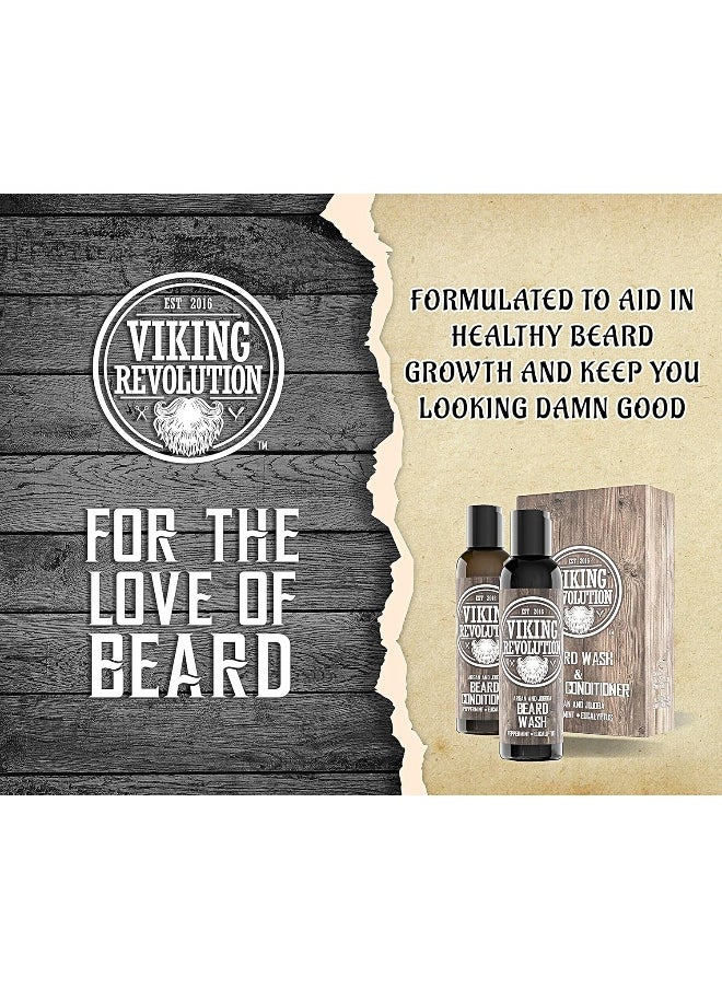 Viking Revolution - Beard Wash & Beard Conditioner Set W/Argan & Jojoba Oils - Image 1