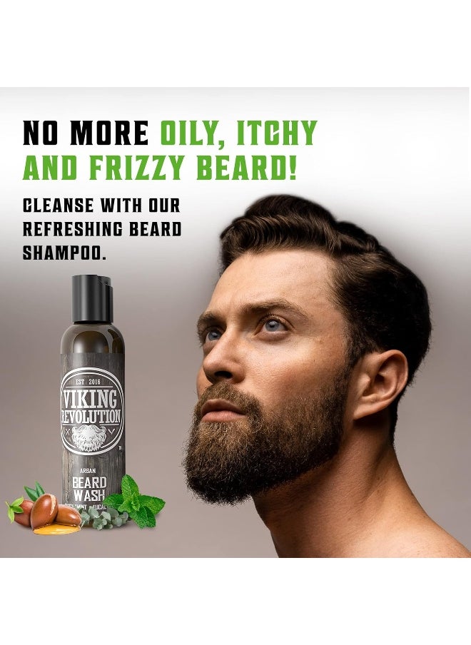 Viking Revolution - Beard Wash & Beard Conditioner Set W/Argan & Jojoba Oils - Image 1