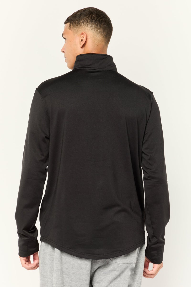 MOTION Men Sportswear Fit Long Sleeve Outdoor Sweatshirt, Black  - Image 3