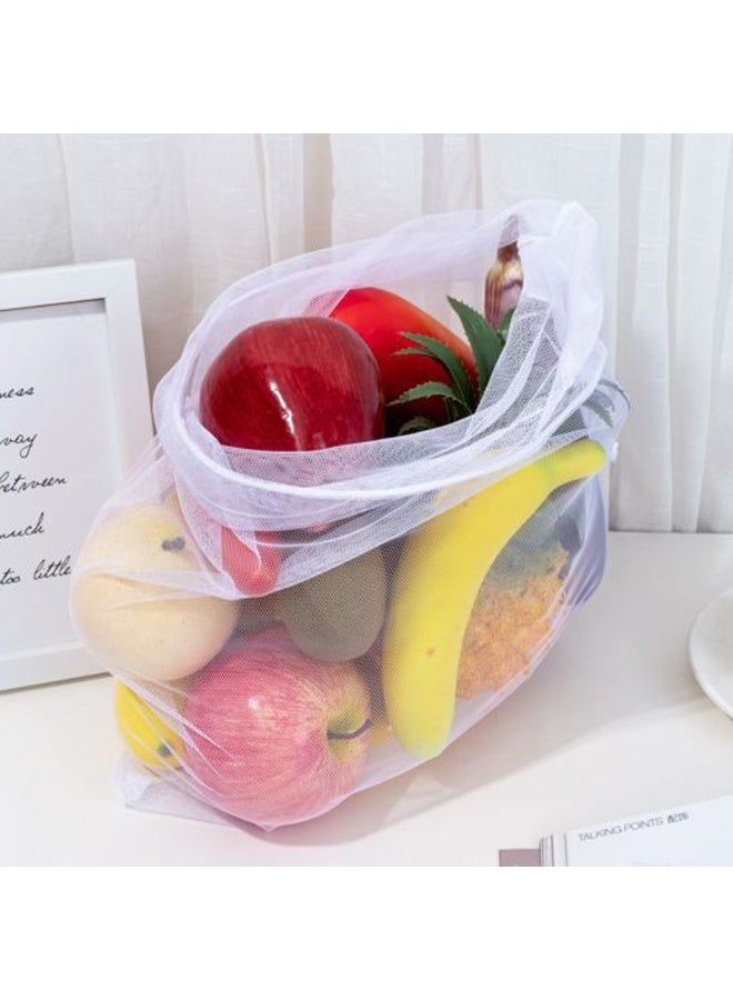 20 قطعة من أكياس المنتجات القابلة لإعادة الاستخدام كيس شبكي قابل لإعادة الاستخدام، أكياس تخزين ألعاب مع رباط قابل للغسل 5 كبير 8 متوسط 7 صغير - Image 3