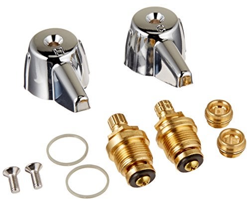 Danco 39674E 2Handle Lavatory Faucet Trim Kit for Central Brass with Stems and Seats Chrome