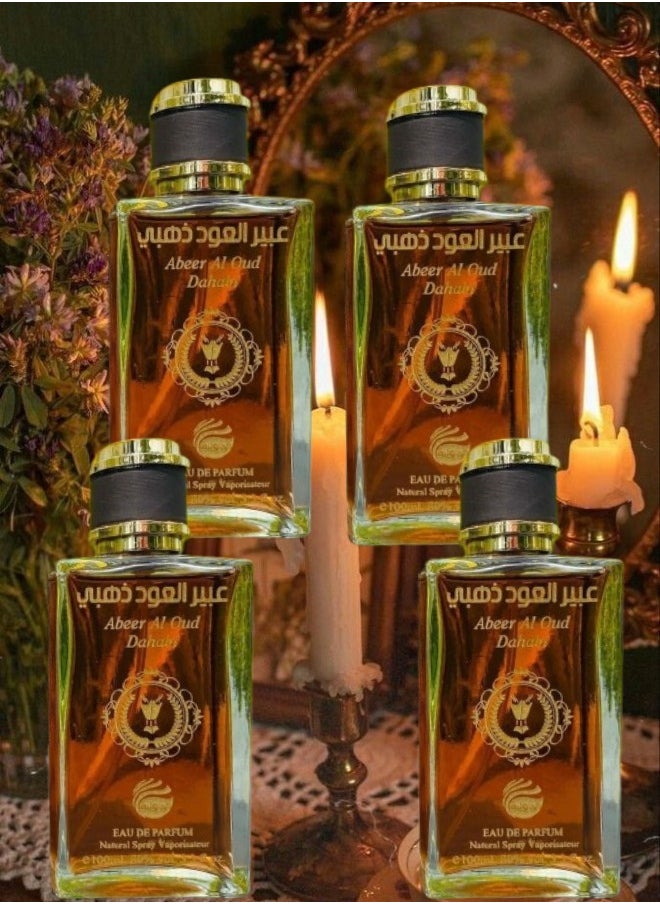 4 Pieces Abeer Ameer Al Oud Dahabi Perfume 100ML - pzsku/Z4BAAD991102F31E07537Z/45/_/1733505461/651d61b2-567d-40c8-ac38-c0a7f88f3f5b