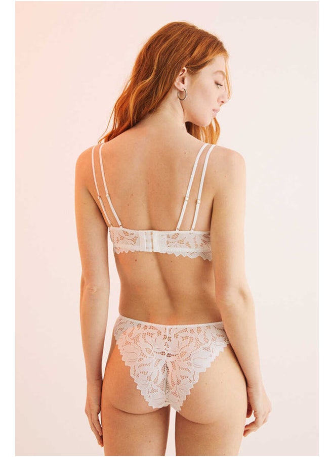 women'secret - Guipure lace classic briefs - Image 1