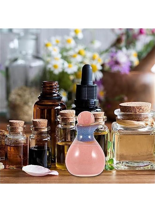 Ceramic Essential Oil Diffuser (30ml, Red), Japanese Style Porcelain Soy Sauce Bottle, Olive Oil Vinegar Dispenser, Cosmetic Storage, Home Scent Diffuser  - Image 2