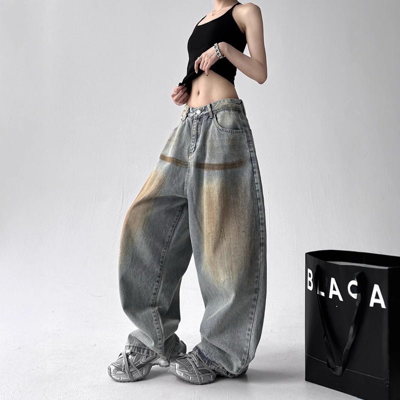 Unisex Classic Denim Jeans Loose Fit Daily Outdoor Wear - Image 4
