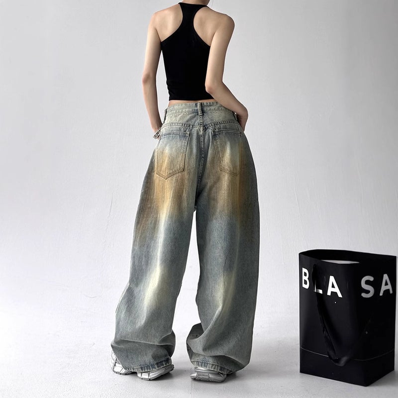 Unisex Classic Denim Jeans Loose Fit Daily Outdoor Wear - Image 5
