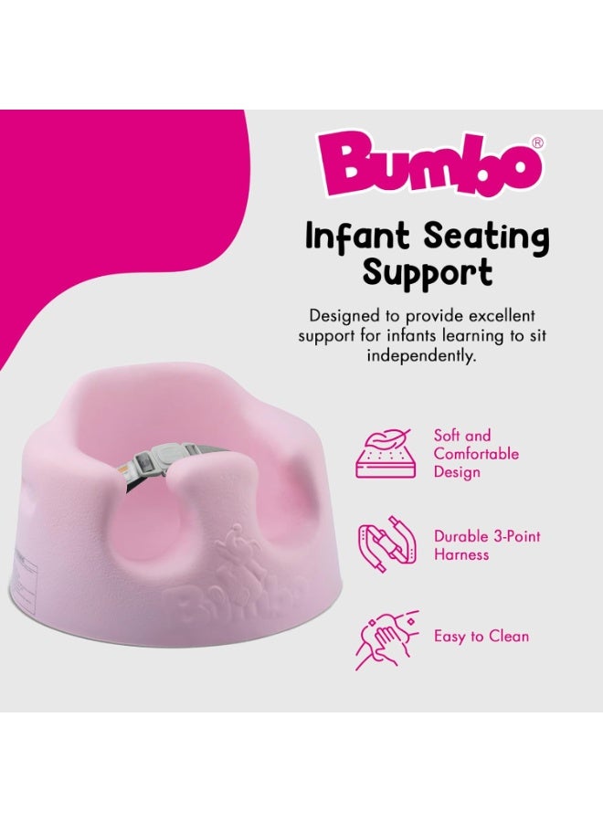 Bumbo – Floor Seat 3-Point Safety Harnesses-Cradle Pink | Easy to Clean | Super Soft Comfort | Contoured for Ultimate Support | ideal for ages 3-12months+ - Image 4