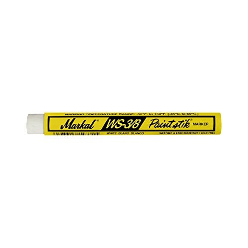 Markal 82420 WS-3/8 Paintstik REMOVABLE Solid Paint Marker/Crayon, White (Pack of 12) - Image 4