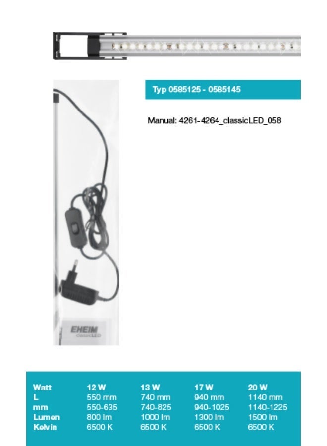 EHEIM إضاءة EHEIM الكلاسيكية LED ضوء النهار 114.00 سم - Image 5