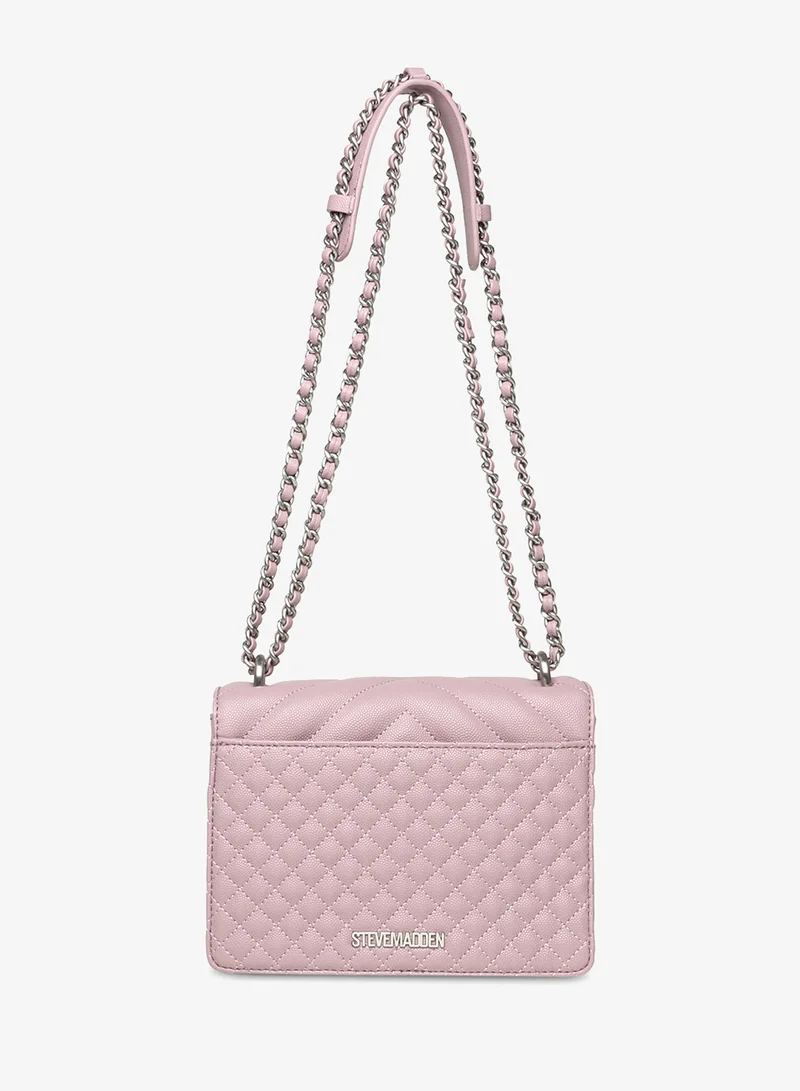 ستيف مادن حقيبة كتف جلد صناعي بغطاء قلاب