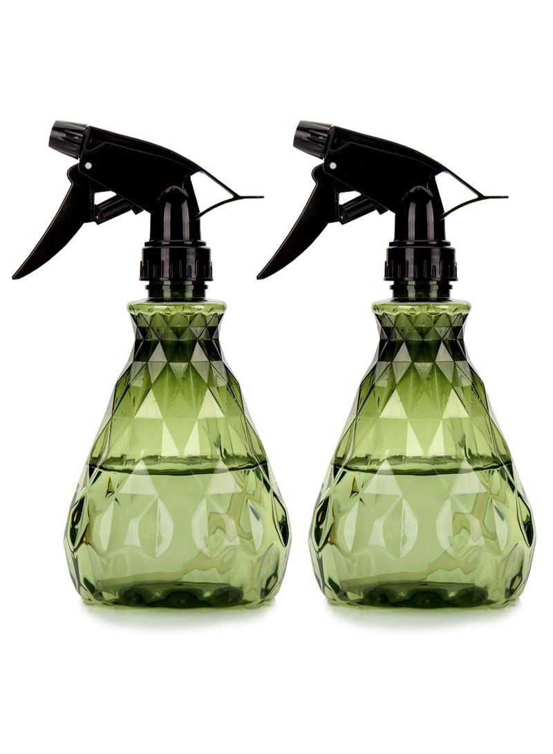 Oasisgalore 2 Pcs Empty Water Spray Bottles，500ml Mist Sprayer Squirt Bottles for Gardening - Image 1