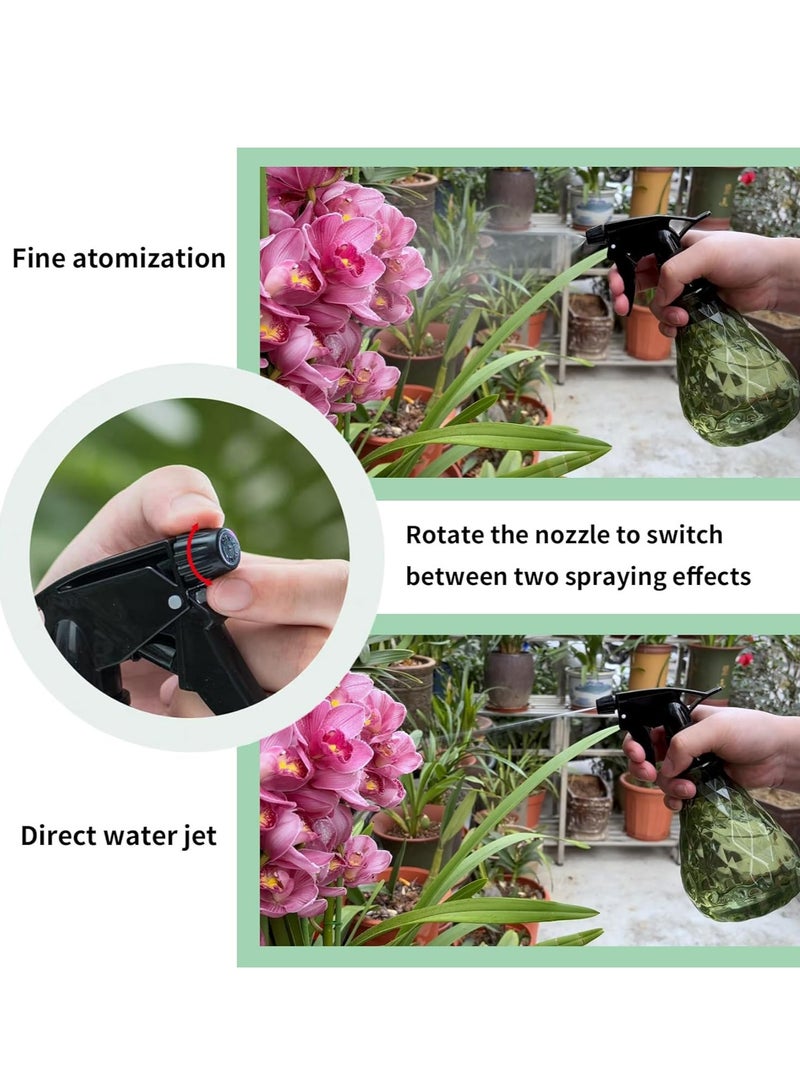 Oasisgalore 2 Pcs Empty Water Spray Bottles，500ml Mist Sprayer Squirt Bottles for Gardening - Image 3