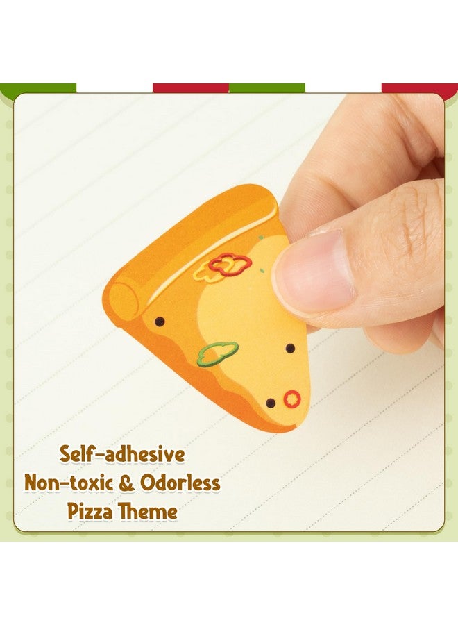 Haooryx 300pcs Make A Cartoon Pizza Scene Sticker Rolls, Make Your Own Pizza Slice DIY Sticker, Mix and Match Cute Pizza with Face Sticker Decals for Kids Birthday Party Supplies Laptop Decor - Image 5