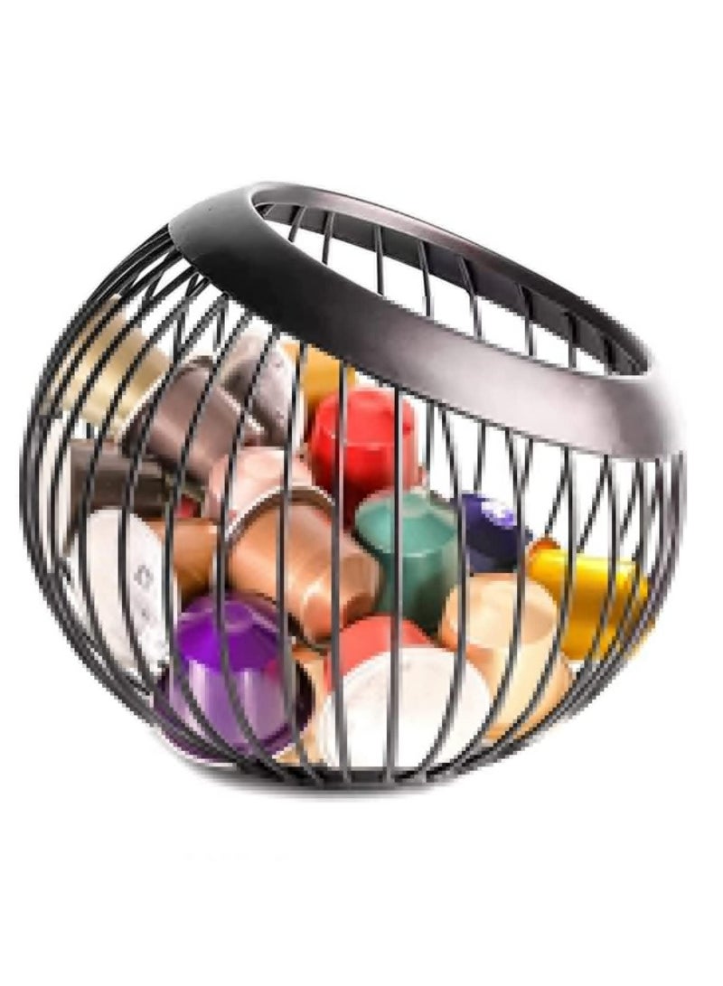 Large Capacity Coffee Pod Stand Space-Saving Organizer for Coffee Capsules Fruit Perfect for Coffee Bars Home Office Kitchen Use- 21 x 19 cm - Image 1
