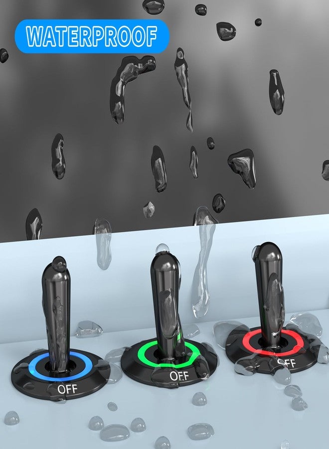 DAIERTEK مفتاح تبديل مضيء من DAIERTEK، مقاوم للماء، 12 فولت، مزود بإضاءة RGB LED، مفتاح تبديل بحري، 16 مم، 12 فولت، 20 أمبير، مفتاح معدني متأرجح شديد التحمل، مناسب للسيارات والقوارب. - Image 5