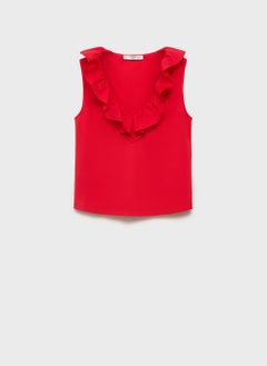 MANGO Cotton Top With Ruffles  - Image 5