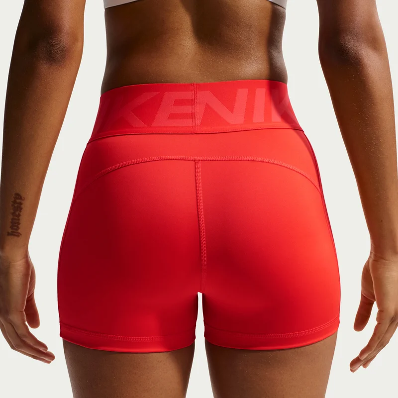 Nike Red Women's Pro Sculpt Dri-FIT Bike Shorts for Women | Best Price UAE