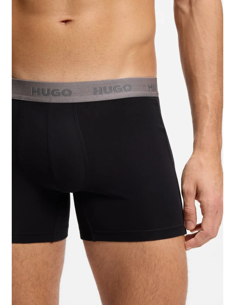 HUGO  Three-pack of boxer briefs in stretch cotton for Men | Best Price UAE