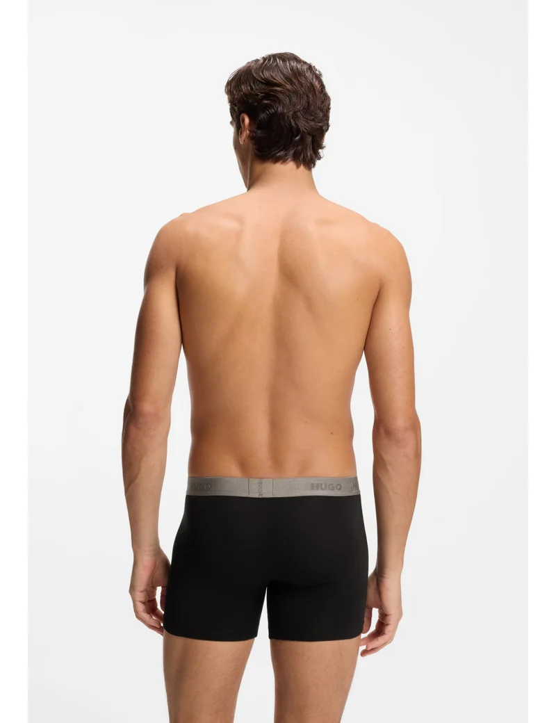 HUGO  Three-pack of boxer briefs in stretch cotton for Men | Best Price UAE