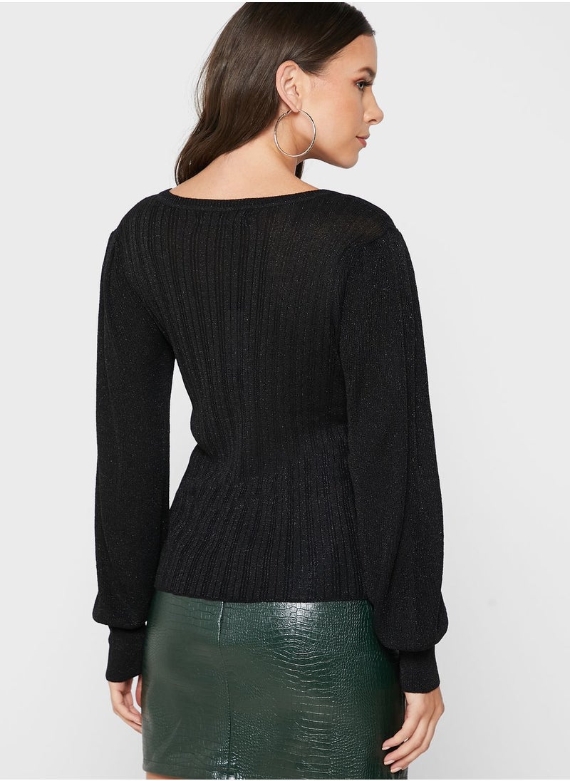 ONLY - Crew Neck Knitted Sweater - Image 1