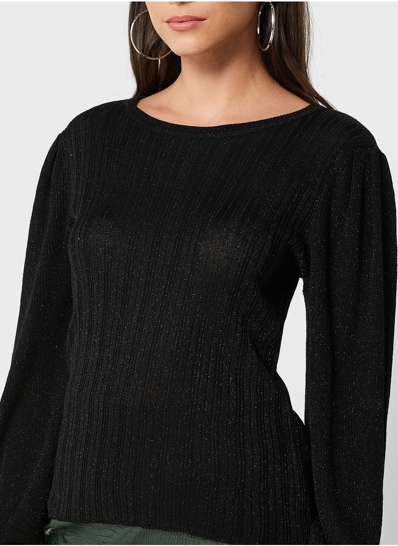 ONLY - Crew Neck Knitted Sweater - Image 1