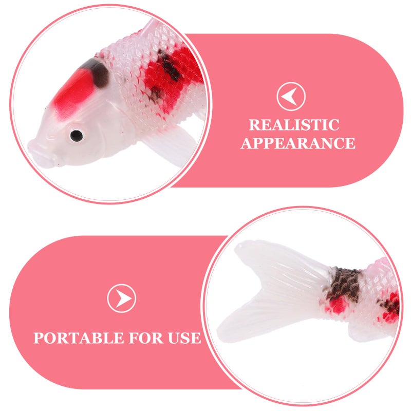 Multicolor Artificial Floating Koi Fish Decoration Lifelike Aquarium Ornament - Image 4