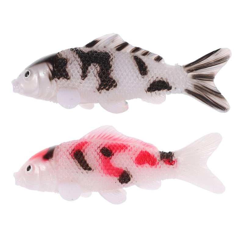 Multicolor Artificial Floating Koi Fish Decoration Lifelike Aquarium Ornament - Image 2