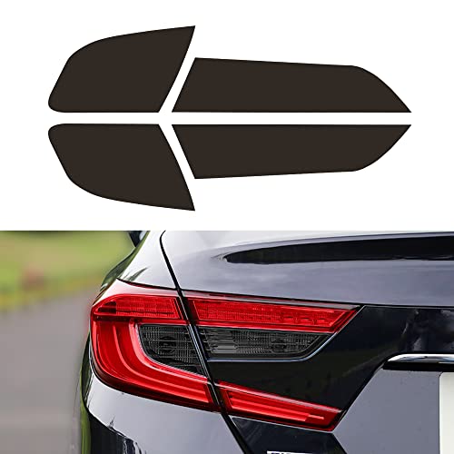 TOMALL Vinyl Smoke Tint Turn Signal Reverse Light Films Compatible with Honda 10th Accord 2018-2020 PreCut Car Tail Light Transmission Stickers Exterior Decoration (20% Dark Black) - Image 1