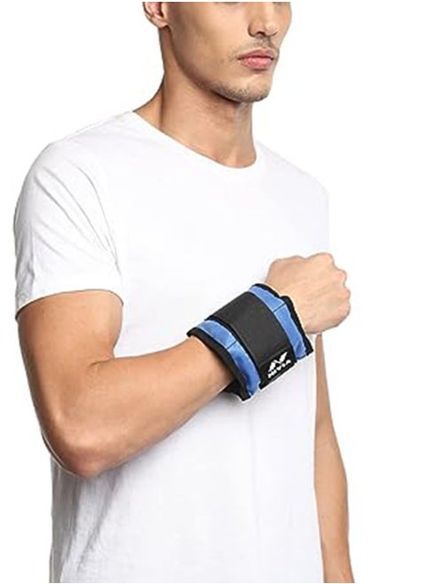 Ankle/Wrist Weight Pair of 2 * 2 Kg (2 * 4.4 LB)  |  Size - Free Size, Adjustable with Velcro | Material - Neoprene and Iron Sand | Leg/Hand Strengthening Straps