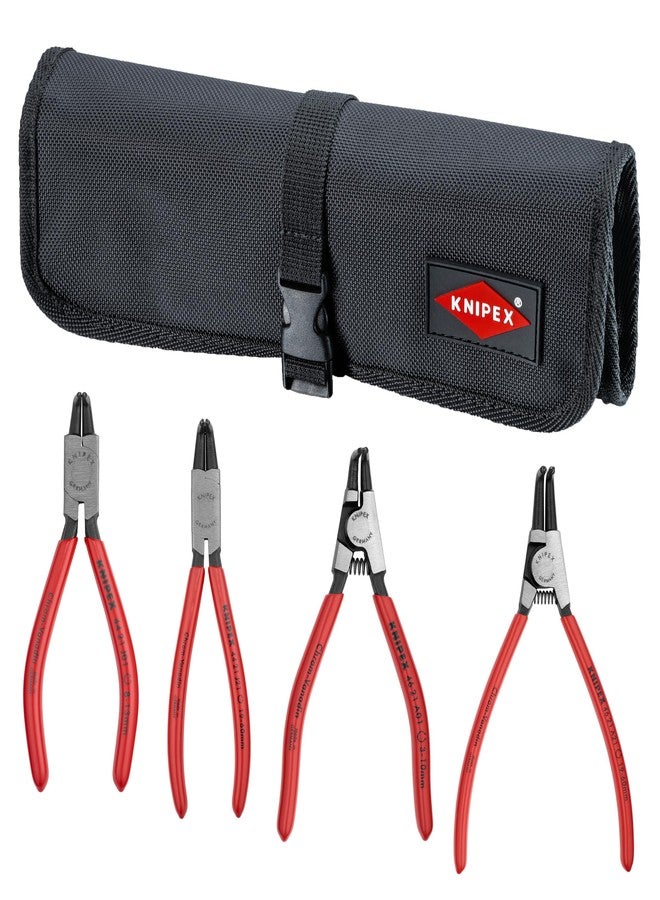 Knipex 9K 00 19 54 US 90° Circlip Snap-Ring Pliers Set in Pouch (4 Piece) - Image 1