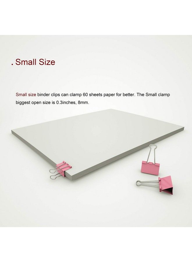 nctinystore مشابك ملفات معدنية صغيرة 0.75 بوصة 19 مم (وردي 40 قطعة) - Image 5