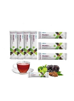 Prunex 1 A Plum Flavored Tea Easy To Dissolve Kelp Very Effective For Cleansing The Digestive System And Relieve Constipation In A Healthy Way With No Discomfort (7 Sachets)